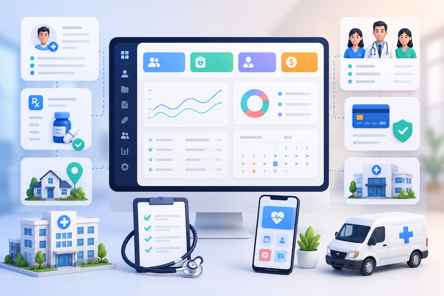 All-in-One Healthcare Management Platform